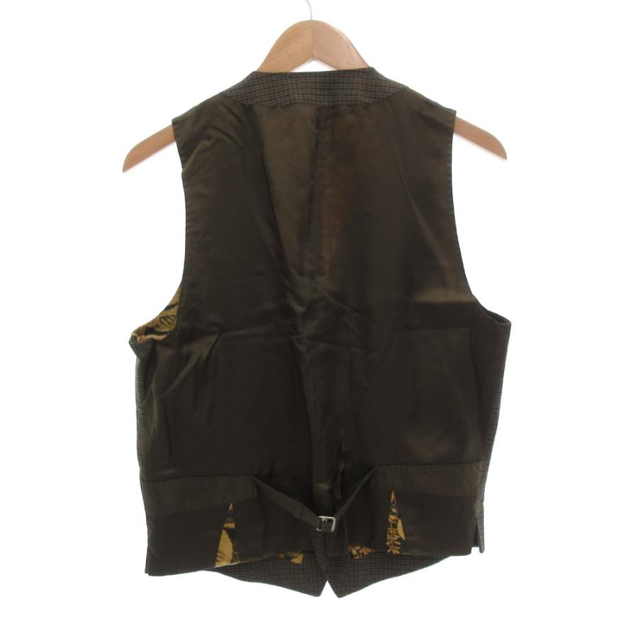 ポールスミスコレクション　チェック　花柄　ジレ ポールスミスコレクション チェック 花柄 ジレ 美品/Paul Smith