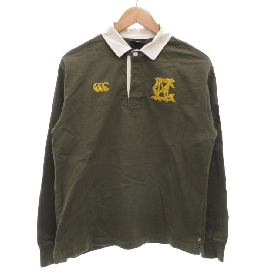 カンタベリー CANTERBURY L/S RUGGER SHIRT ラガーシャツ ロンT 長袖 M