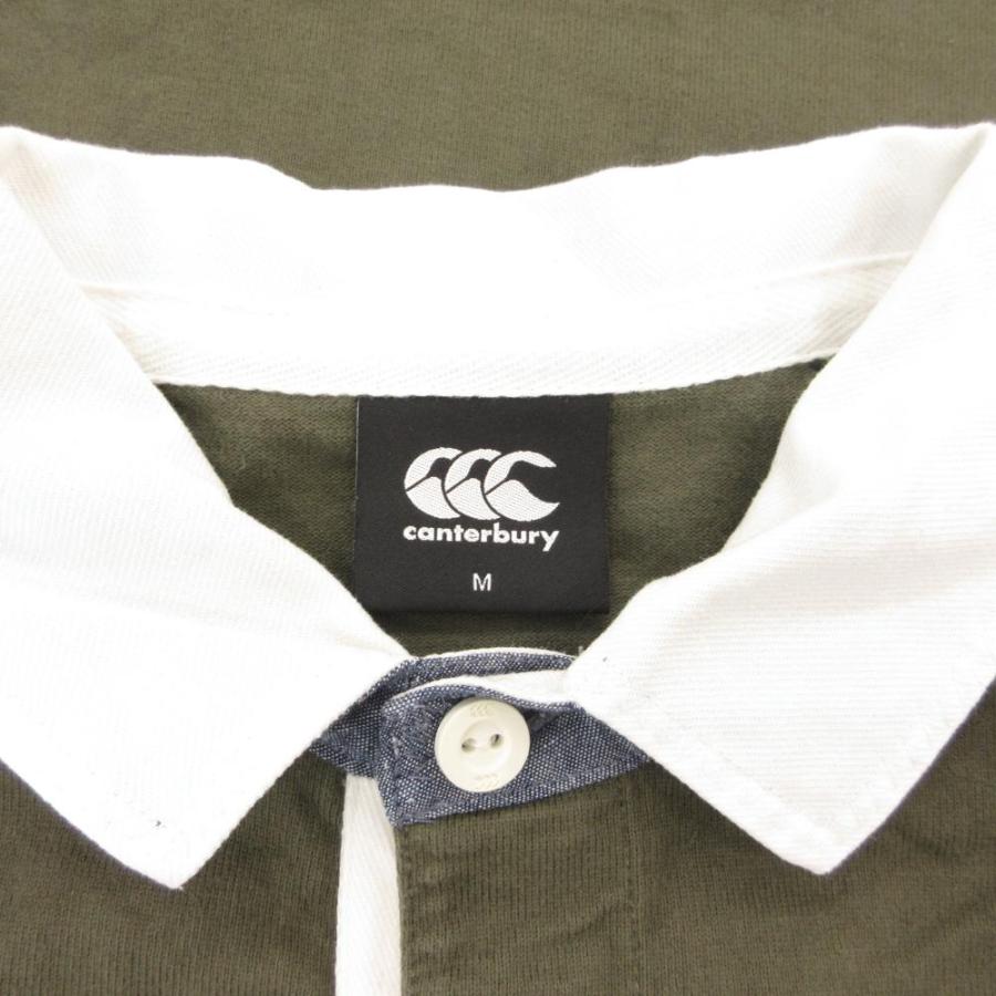 カンタベリー CANTERBURY L/S RUGGER SHIRT ラガーシャツ ロンT 長袖 M