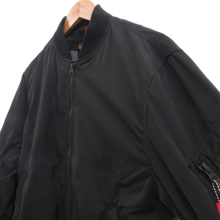 アルファ ALPHA L-2B フライトジャケット ブルゾン ミリタリー L 黒