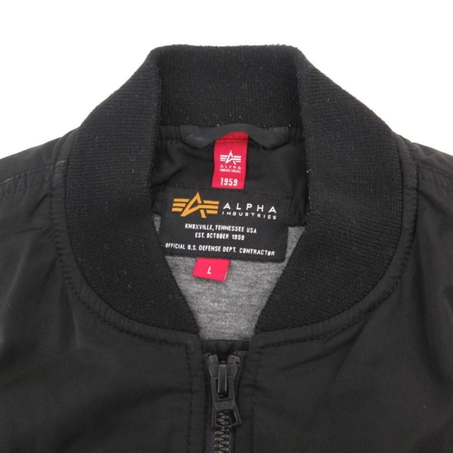アルファ ALPHA L-2B フライトジャケット ブルゾン ミリタリー L 黒