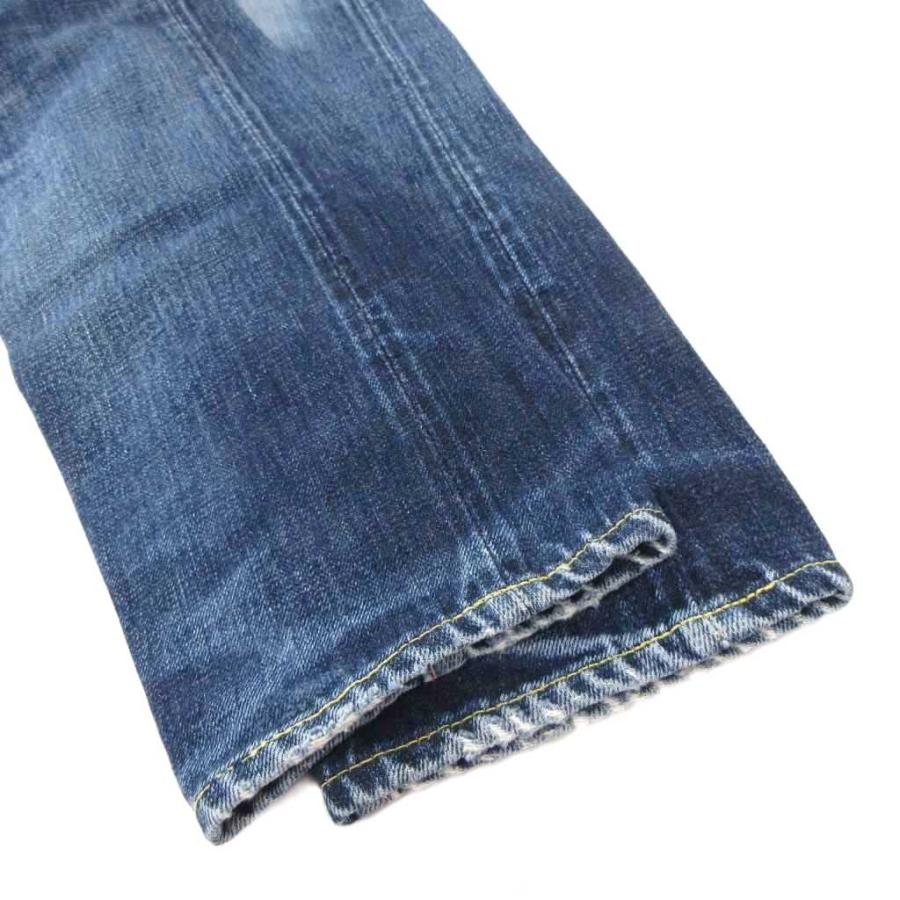 【桃太郎ジーンズ】出陣レーベル セルビッチ 濃紺 デニム ジーンズ W28 桃太郎ジーンズ】出陣レーベル セルビッチ 濃紺 デニム ジーンズ W28