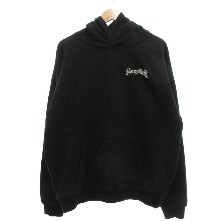 サプライヤー SUPPLIER Boxy Fit Cross Logo Hoodie クロスロゴ プル
