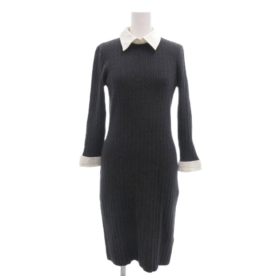ローレンラルフローレン LAUREN RALPH ケーブルニット ワンピース S