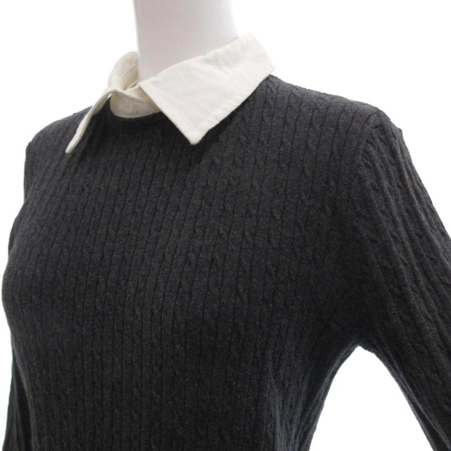 ローレンラルフローレン LAUREN RALPH ケーブルニット ワンピース S