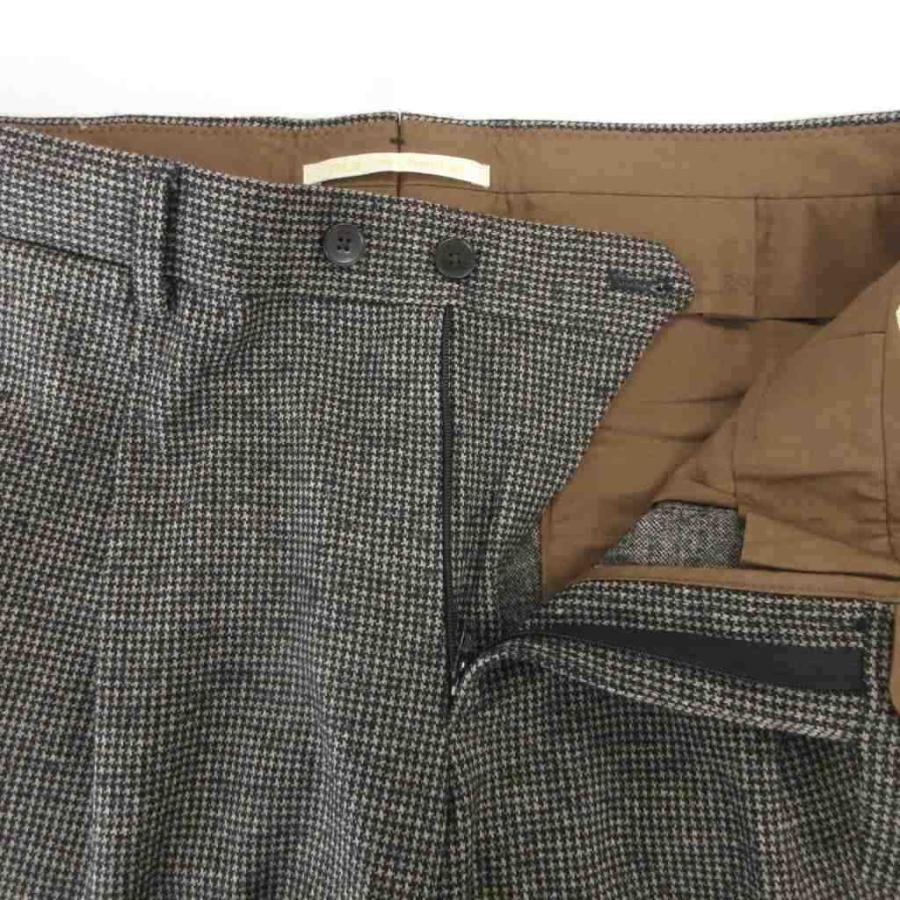 BRIGLIA 1949 パンツ スラックス ウール 48 グレー ジップフライ