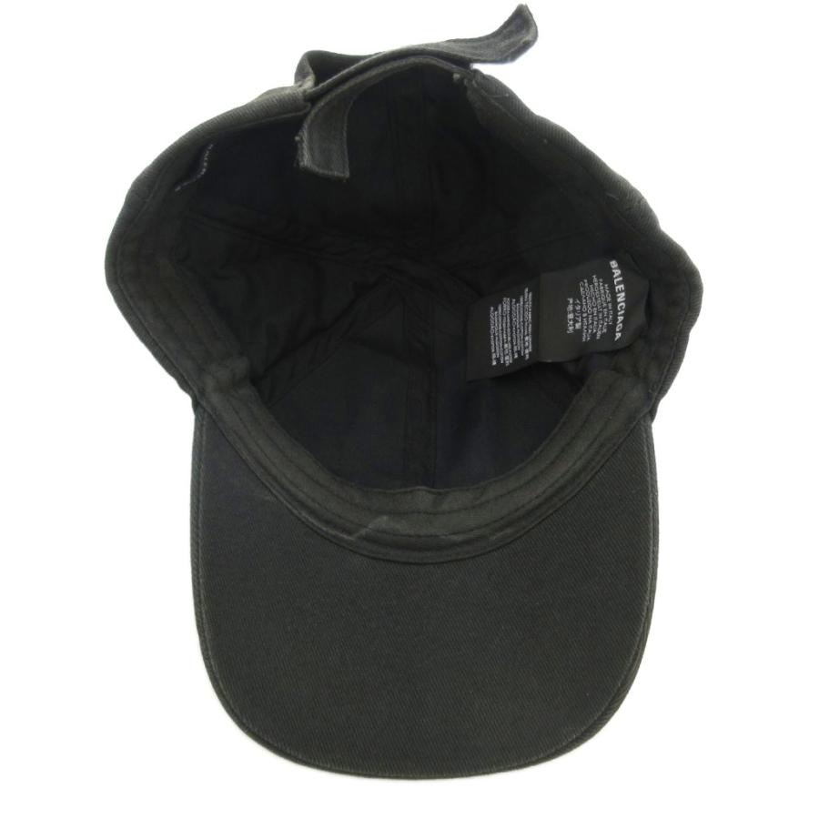 【正規品・美品】BALENCIAGA バレンシアガ ロゴ キャップ 帽子ブラック 20220628110916_5.jpg