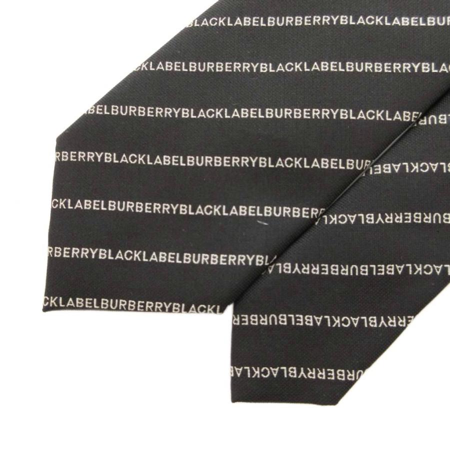 新品 バーバリーブラックレーベル ネクタイ 黒 シルク 絹 Burberry BURBERRY BLACK LABEL（バーバリーブラックレーベル） ネクタイ