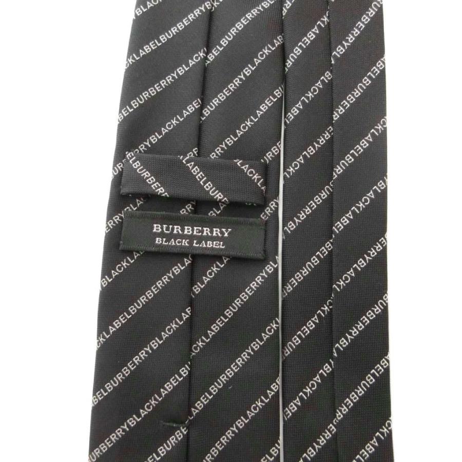 新品 バーバリーブラックレーベル ネクタイ 黒 シルク 絹 Burberry BURBERRY BLACK LABEL（バーバリーブラックレーベル） ネクタイ