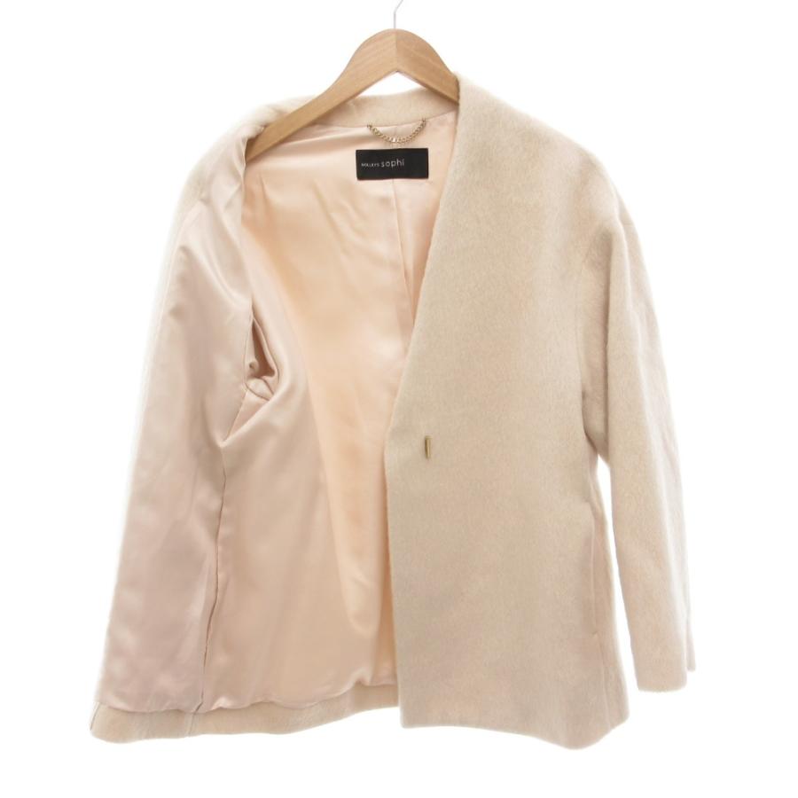 ノーリーズ Nolley's Sophi 23AW モヘヤ シャギー ショート コート 38