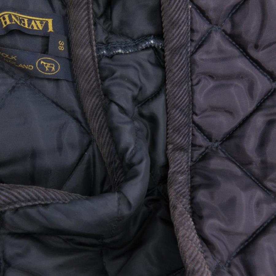 ラベンハム LAVENHAM フードキルティングコート 中綿 ロング 