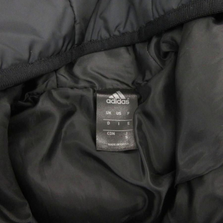 【美品】アディダス ベンチコート ライトダウン ブラック S BOSLONG ライトダウンパーカー (GDT78)アディダス(adidas) ベンチ
