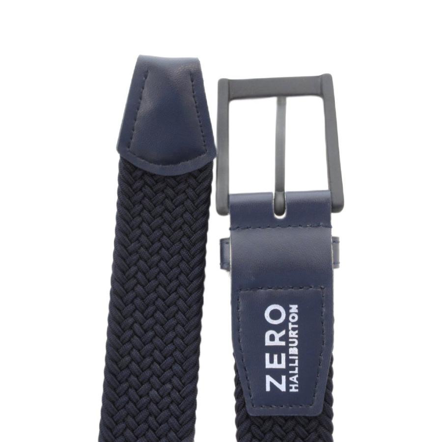 ゼロハリバートン ZERO HALLIBURTON ベルト 紺 ネイビー メッシュ