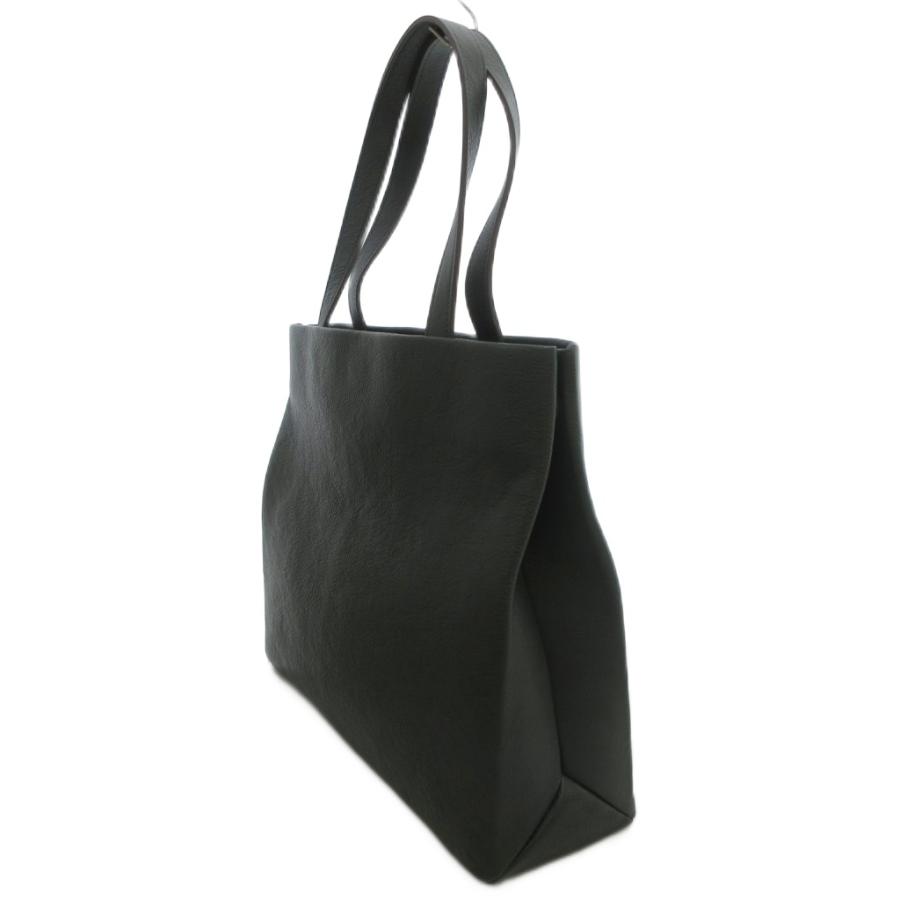 新進工房 SINSIN 大人革袋 2.0 ヨコ型 トートバッグ 手提げ レザー 緑