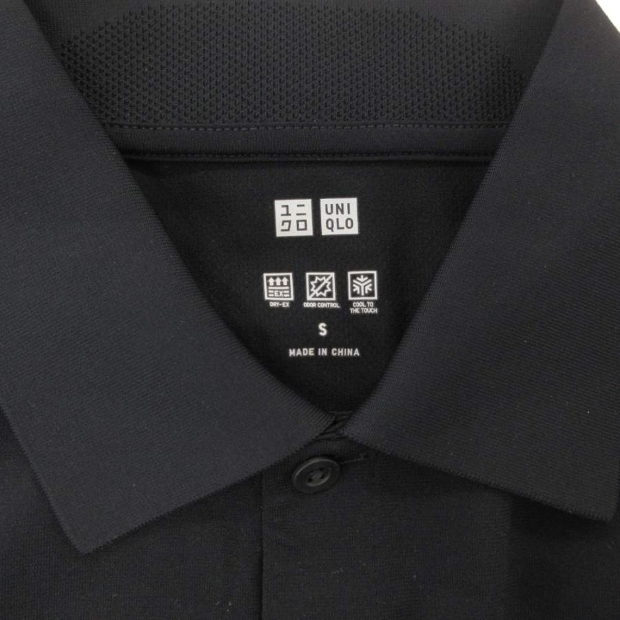 ユニクロ（UNIQLO） 未使用品 タグ付き ドライEXポロシャツ 半袖 S 黒