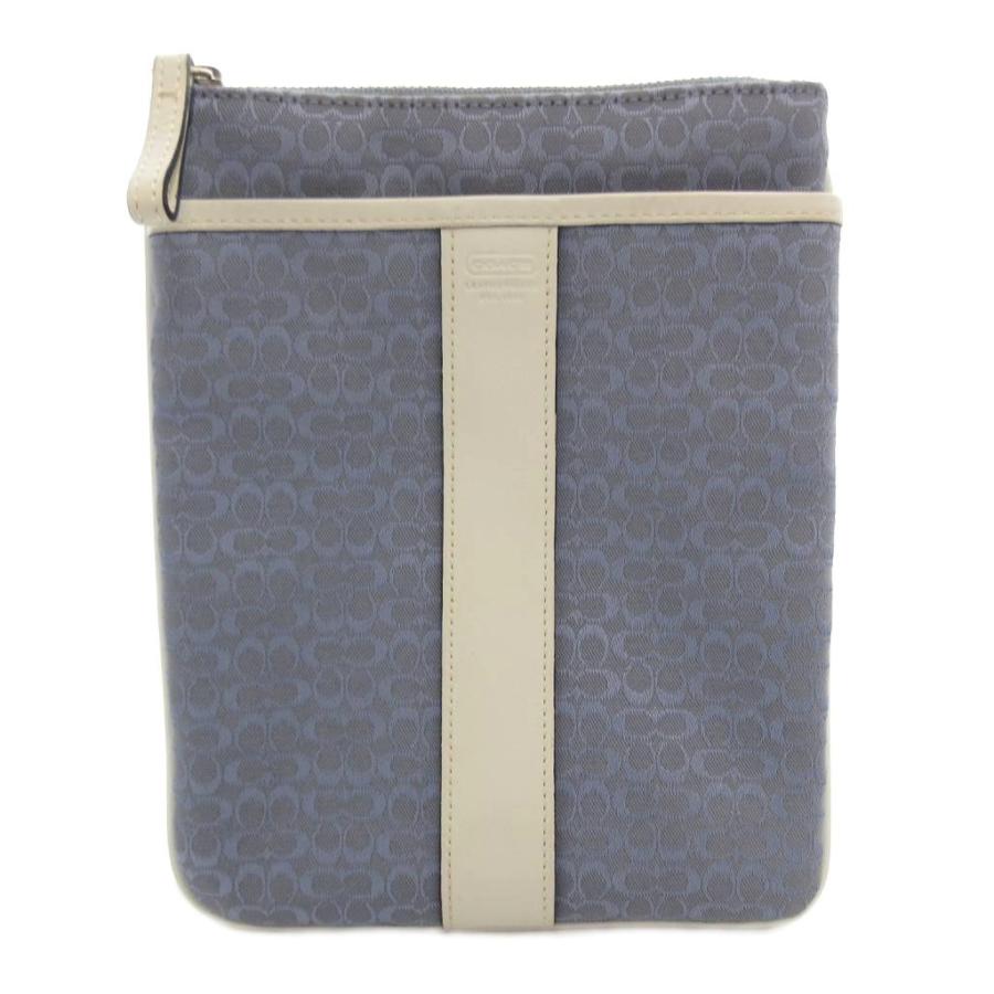 【美品】coach ショルダーバッグ オールレザー くすみブルー 斜め掛け COACH（コーチ） ショルダーバッグ クロスボディ 斜め掛け 青 ブルー