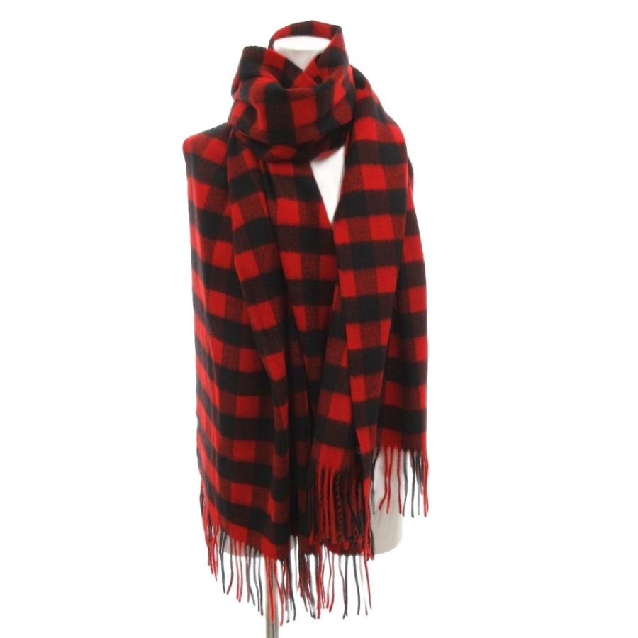 【TOMORROWLAND】カシミヤストール　赤 トゥモローランド TOMORROWLAND マフラー ストール カシミヤ 赤 レッド