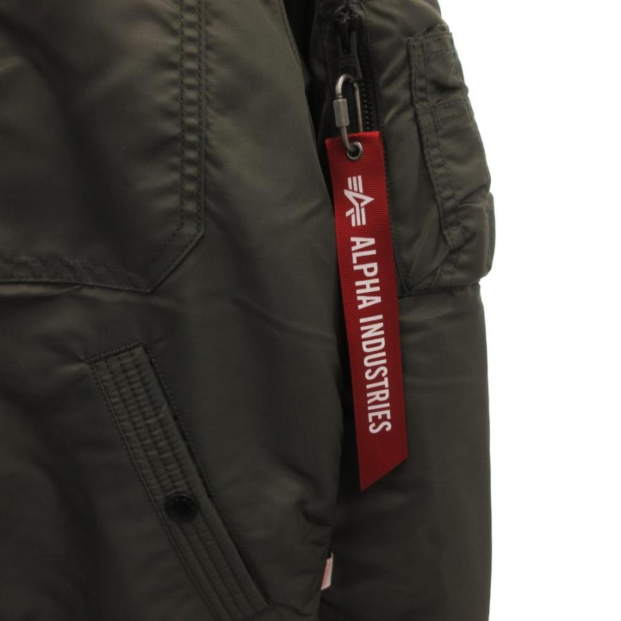 アルファ ALPHA フーデッドリブジャケット ブルゾン ミリタリー M