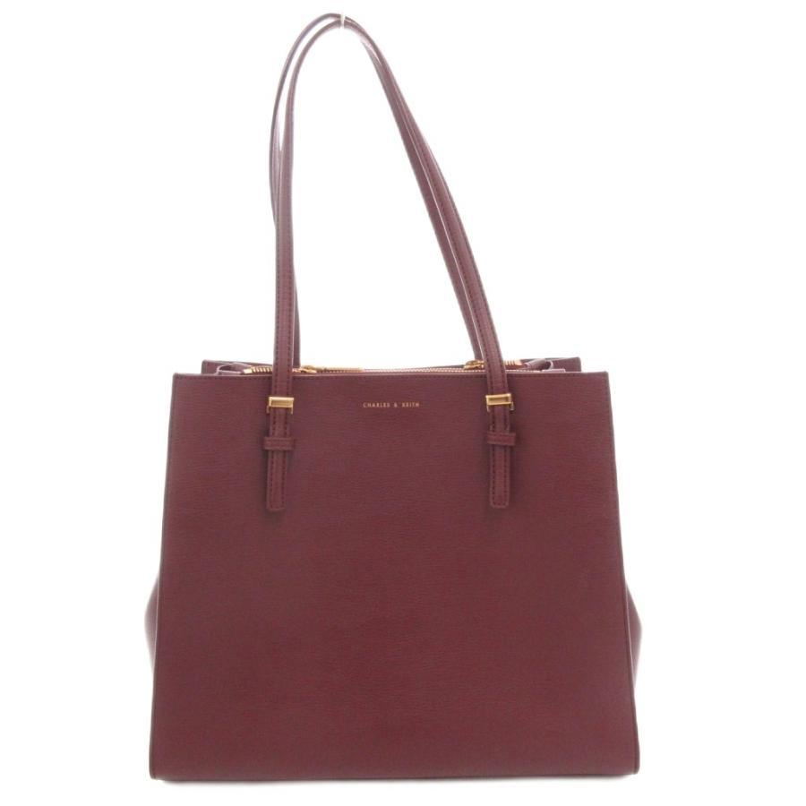 CHARLES&KEITH サンサ クラッシックダブルハンドルトートバッグ チャールズ&キース CHARLES&KEITH サンサ クラシックダブルハンドル