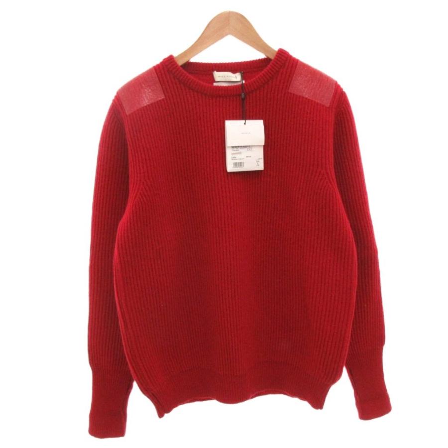 美品 Mackintosh マッキントッシュ 秋冬 AW 長袖ニット ウール レッド レディース 38【古着】【中古】 MACKINTOSH - MACKINTOSH マッキントッシュ ニット・セーター 38(M位
