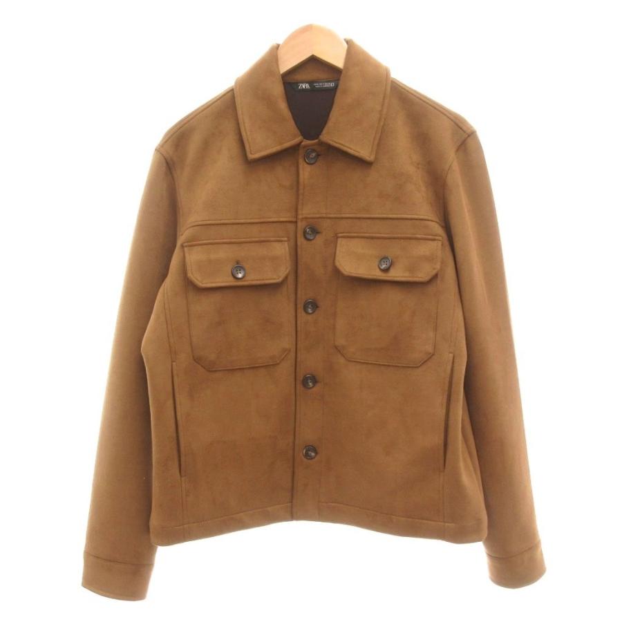 ZARA（ザラ） フェイクスエード トラッカージャケット オーバーシャツ