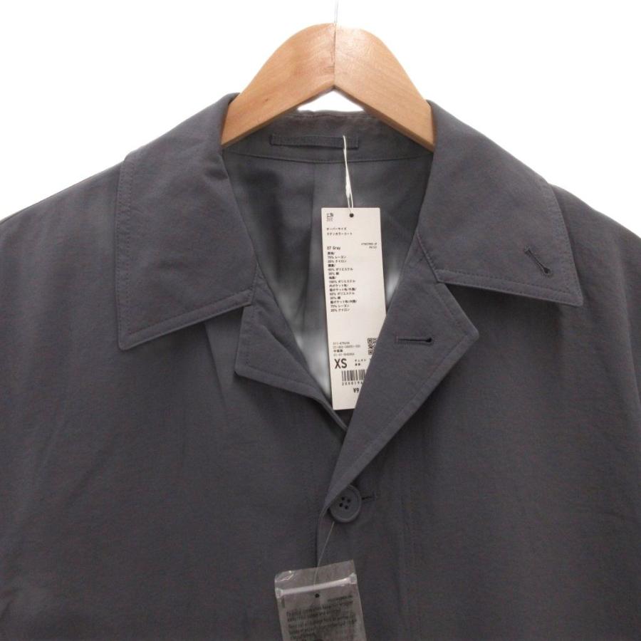 25SS UNIQLO U オーバーサイズステンカラーコート M グレー 即完 ユニクロ公式 | オーバーサイズステンカラーコート(メンズ)