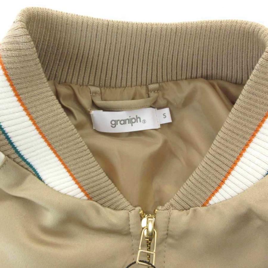 graniph フラワーカンフーラムチョップ スカジャン ベージュ フラワーカンフーラムチョップ｜スカジャン 男女兼用 L 新品 - メルカリ