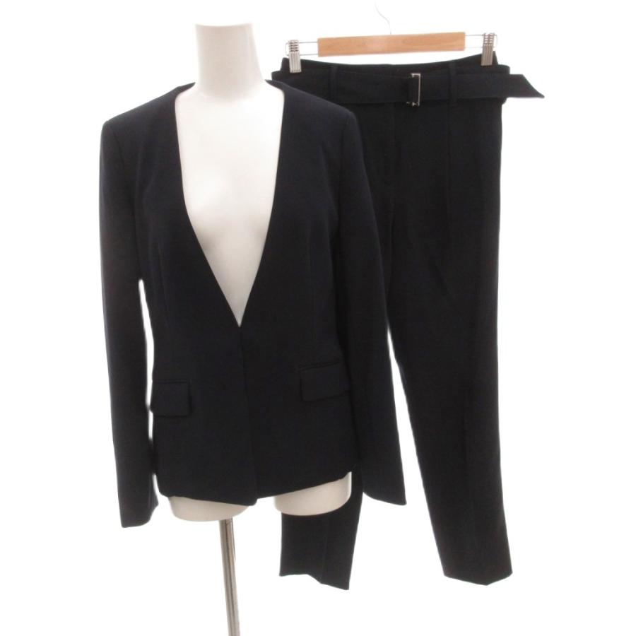 プラステ PLST バックサテンストレッチ セットアップ スーツ ノー