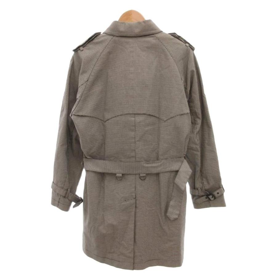 ポールスミス ステンカラーコート Loro Piana 千鳥格子 ライナー M
