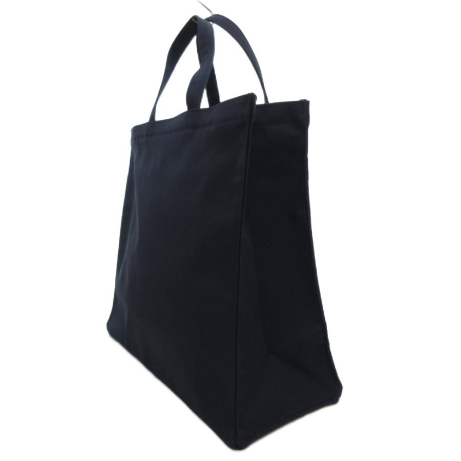 未使用　ファミリア　バッグ　トートバッグ　黒 ファミリア Familiar トートバッグ 手提げ リボン ナイロン 紺