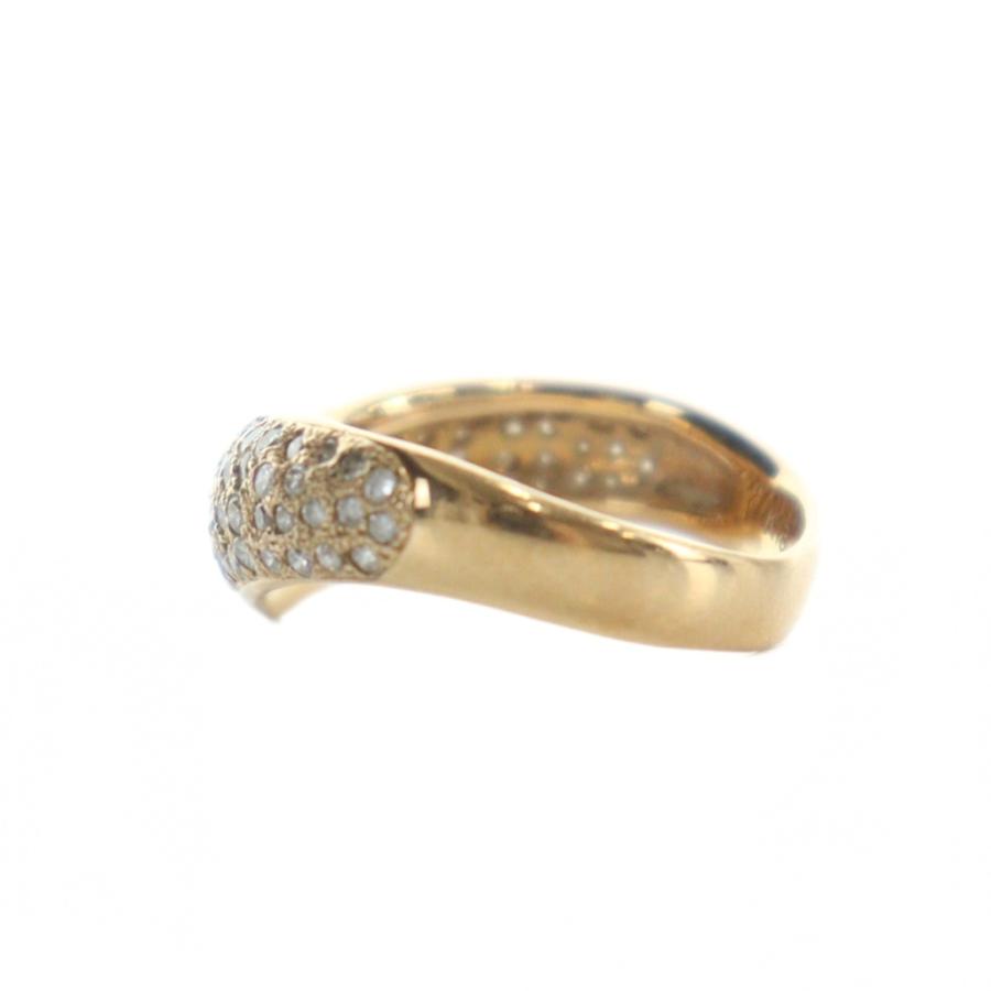 ヴァンドーム VENDOME リング 指輪 ダイヤ V字 K18 0.70ct ゴールド色