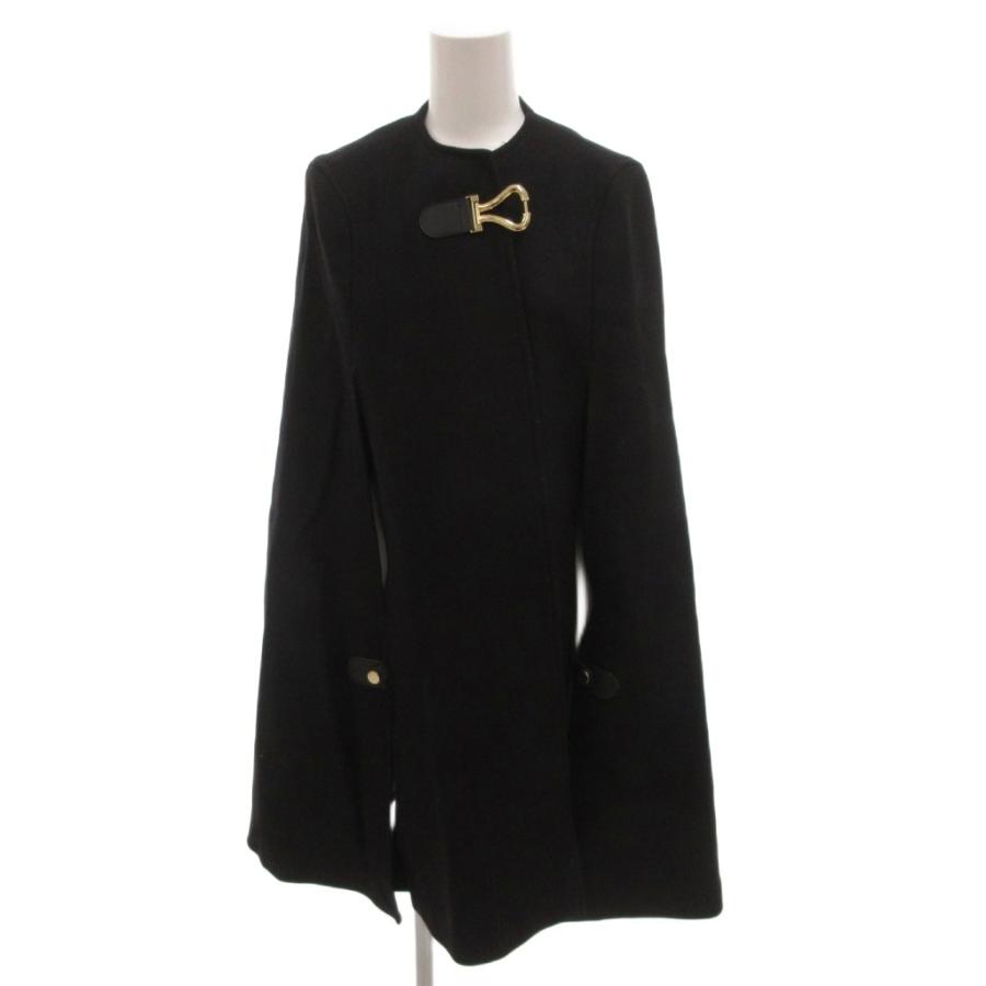 ZARA（ザラ） ZARA MANTECO バックルケープ コート ノーカラー ロング 