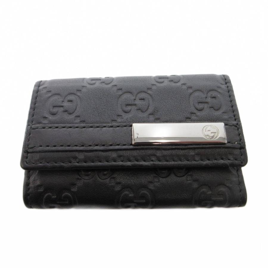 GUCCI（グッチ） グッチシマ キーケース 6連 ロゴプレート レザー GG