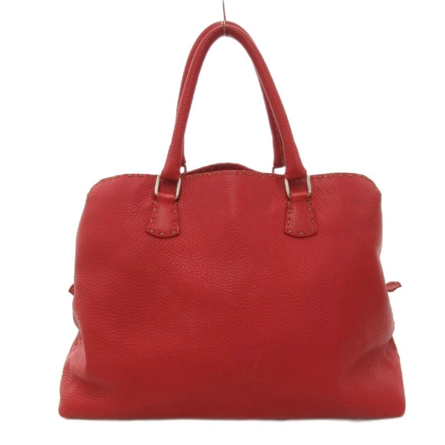 FENDI（フェンディ） セレリア ハンドバッグ 手提げ レザー ステッチ 