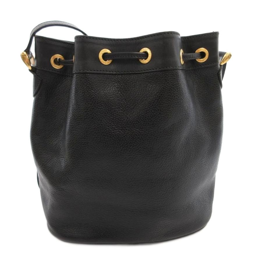 美品❣️GUCCI ショルダーバッグ 黒 本革 GUCCI（グッチ） ショルダーバッグ クロスボディ 巾着 GGロゴ レザー