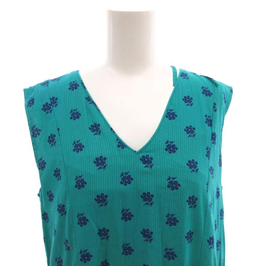 未使用品 ヌキテパ タグ付き DOBBY ST PLAIN GATHER SLEEVELESS DRESS