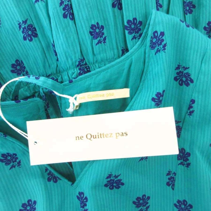未使用品 ヌキテパ タグ付き DOBBY ST PLAIN GATHER SLEEVELESS DRESS