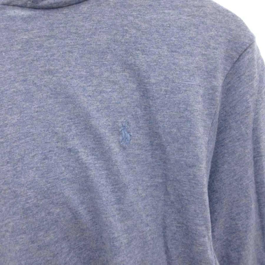 美品 ポロラルフローレン プルオーバー パーカー フーディ グレー XL 刺繍 ポロ ラルフローレン POLO RALPH LAUREN 美品 パーカー スウェット