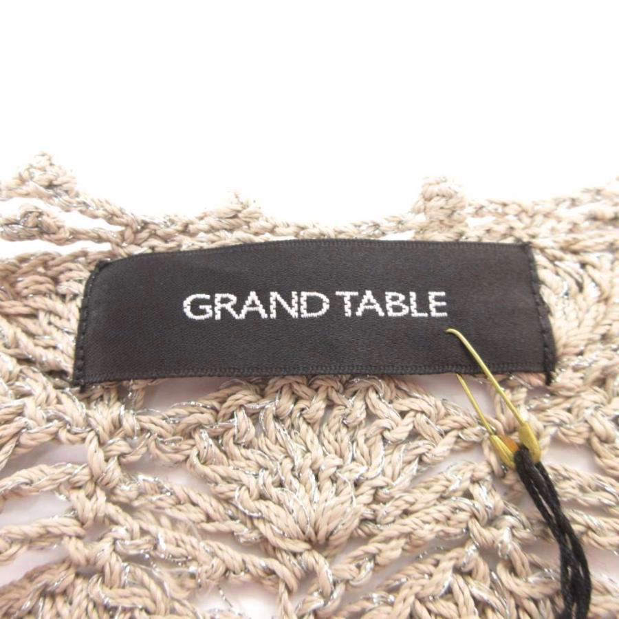 グランターブル GRAND TABLE タグ付き カーディガン レース シースルー 