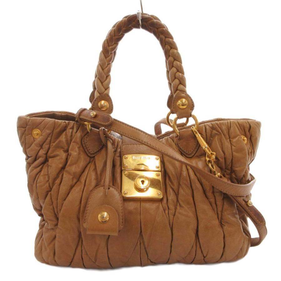 miu miu マテラッセハンドバック　2way miu miu（ミュウミュウ） マテラッセ 2WAY ハンドバッグ ショルダー