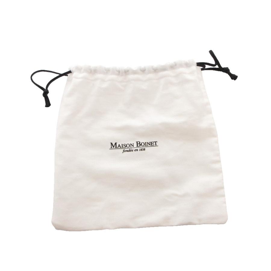 メゾンボワネ タグ付き ナローベルト ハトメ レザーロゴ 白 未使用品 MAISON BOINET メゾンボワネ タグ付き ナローベルト ハトメ