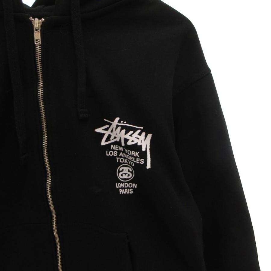 STUSSY（ステューシー） 未使用品 タグ付き WORLD TOUR ZIP HOOD