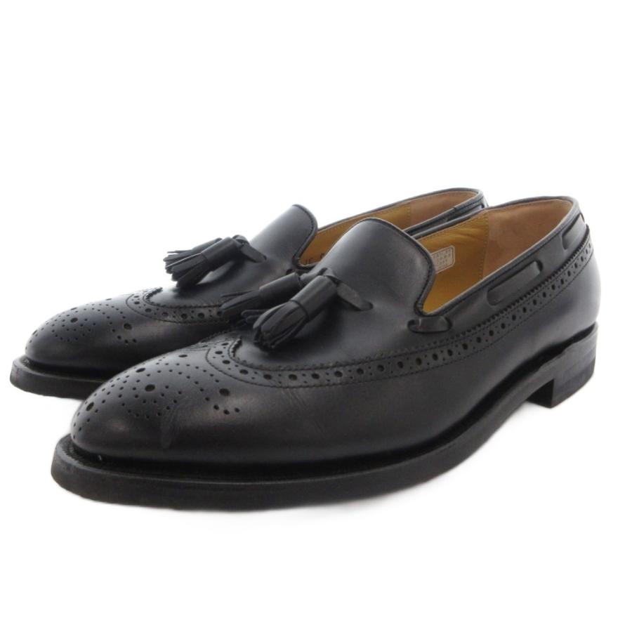 ✨美品✨ REGAL タッセルローファー 本革 ウィングチップ メダリオン 黒 REGAL（リーガル） ローファー ドレスシューズ ウイングチップ