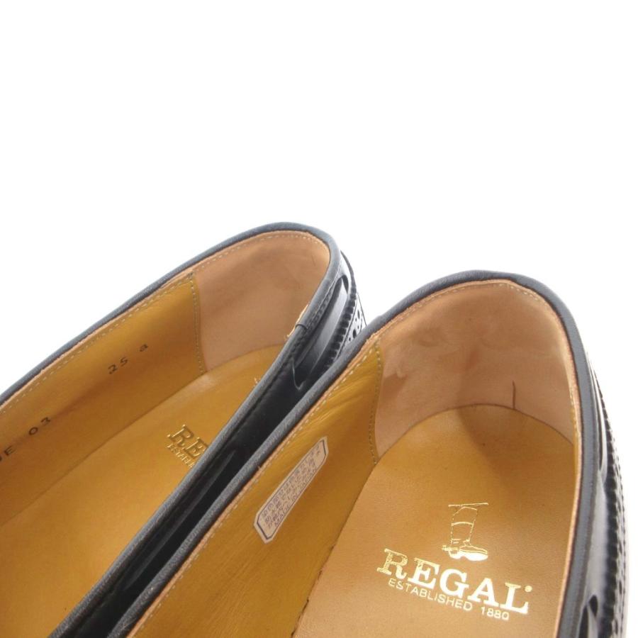 美品 REGAL タッセルローファー ウイングチップ メダリオン JE03 27 REGAL（リーガル） ローファー ドレスシューズ ウイングチップ