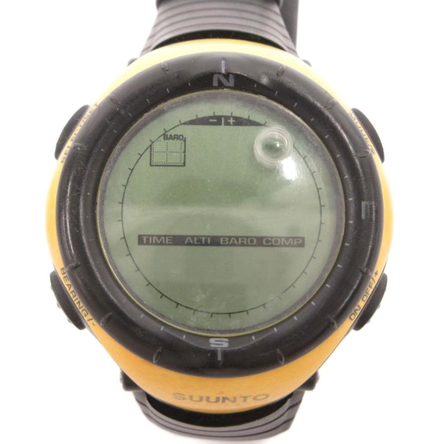 スント SUUNTO VECTOR ジャンク品 腕時計 クォーツ デジタル イエロー 