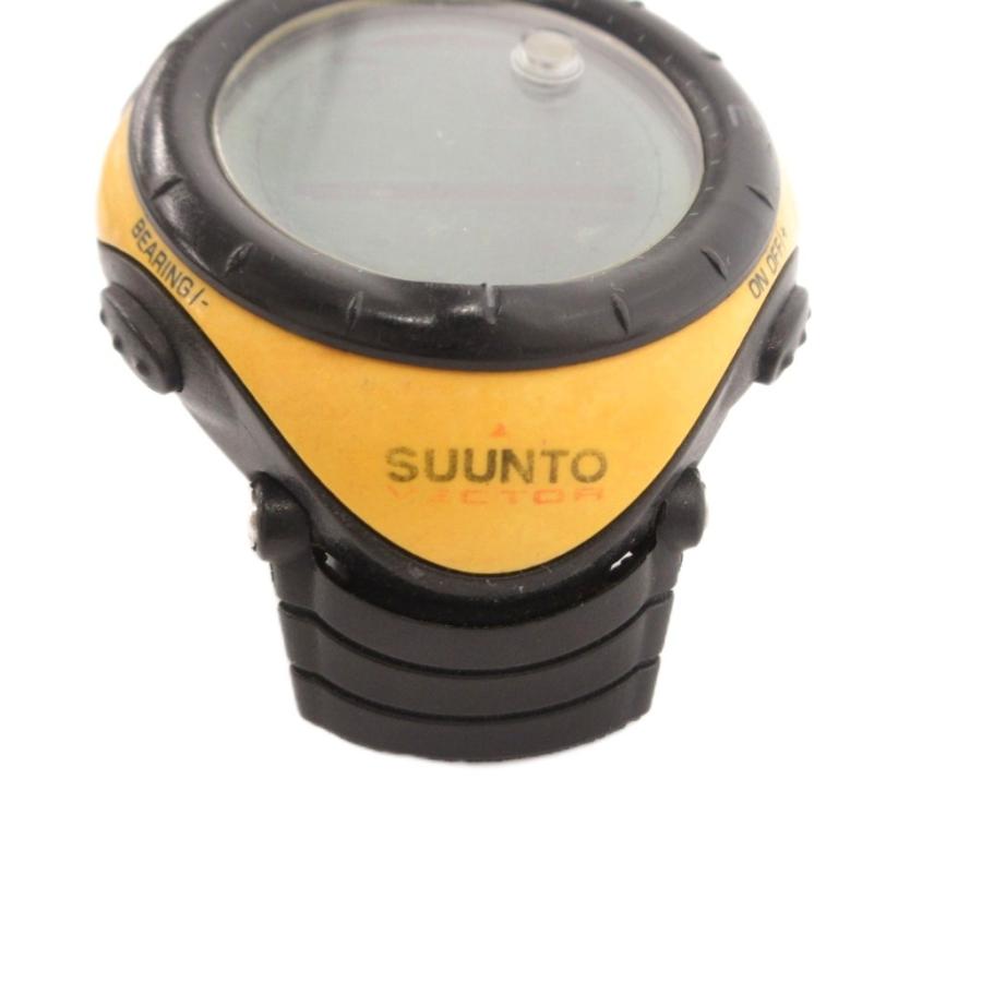 スント SUUNTO VECTOR ジャンク品 腕時計 クォーツ デジタル イエロー 