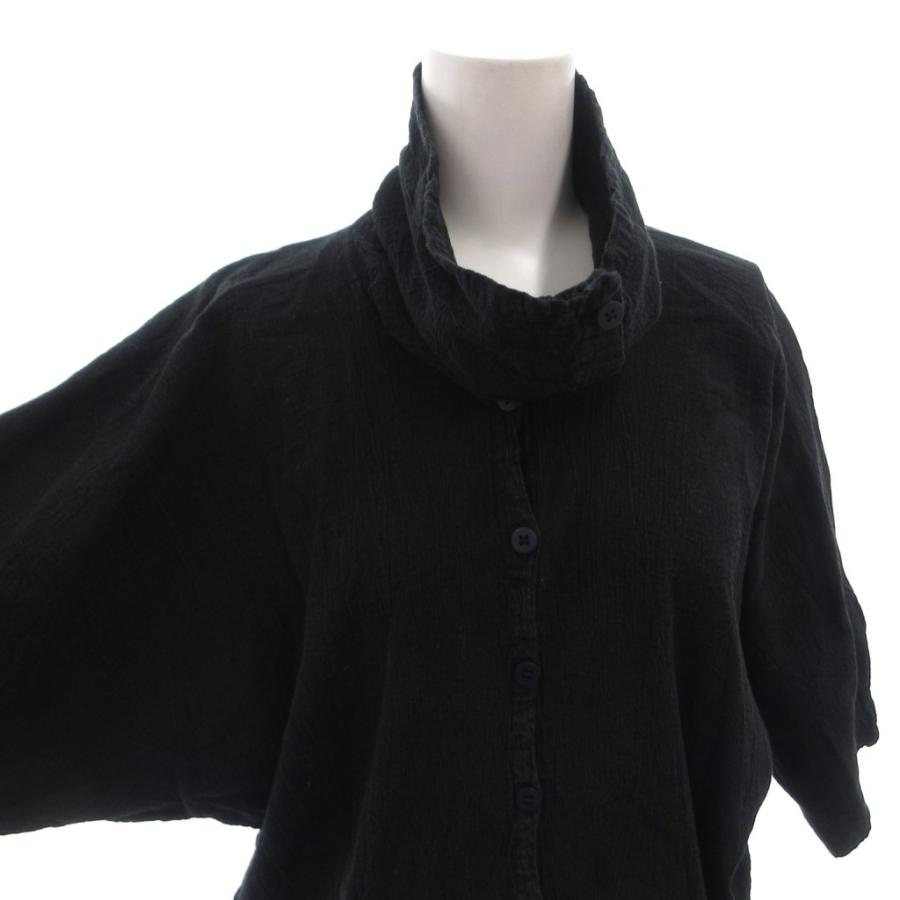 ミーイッセイミヤケ me ISSEY MIYAKE シャツ ブラウス ハイネック シワ 