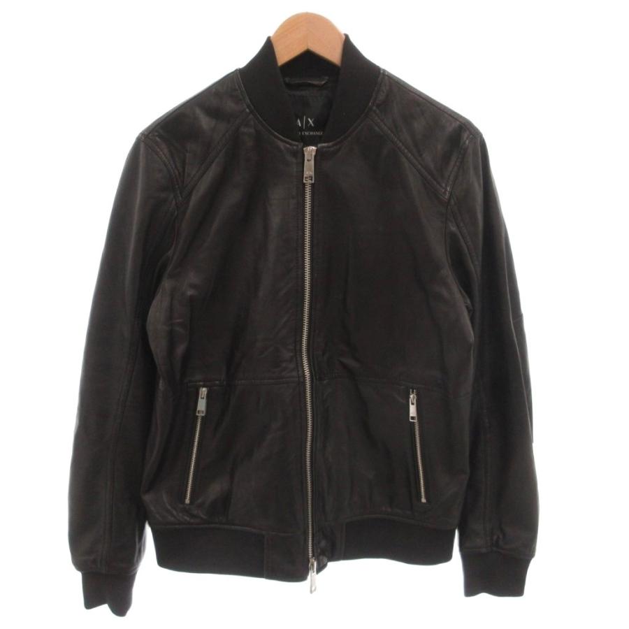 アルマーニエクスチェンジ A/X ARMANI EXCHANGE ラムレザーブルゾン 