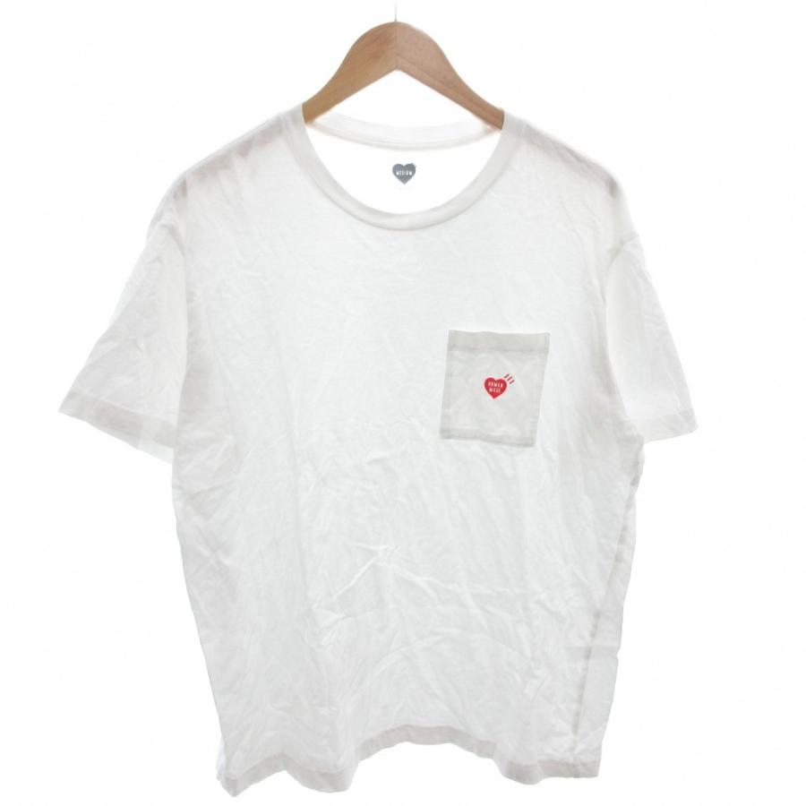 HUMAN MADE ポケット付き Tシャツ ホワイト ヒューマンメイド HUMAN MADE POCKET T-SHIRT Tシャツ 半袖 ロゴ