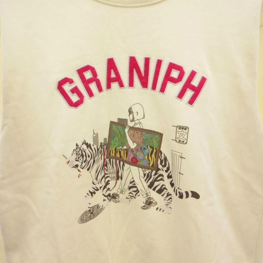 グラニフ graniph 中村佑介 スウェットシャツ トレーナー プリント 